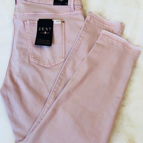 7 For All Mankind Jen 7 Ankle Skinny Mauve Jean 18 - Picture 2 of 7